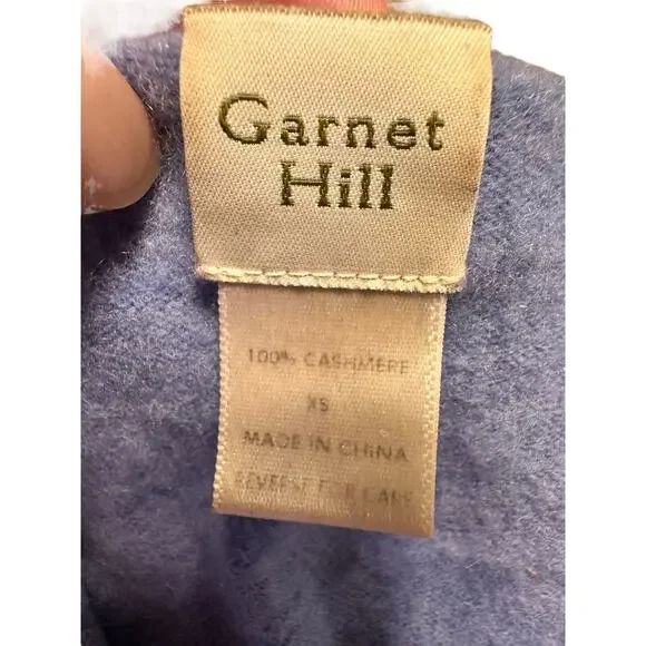 Garnet Hill 100% Cashmere Light Blue Sweater Size XS - Picture 3 of 5